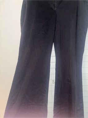 Talbots Black High-Rise Trousers with Hook Closure super Soft but dressy